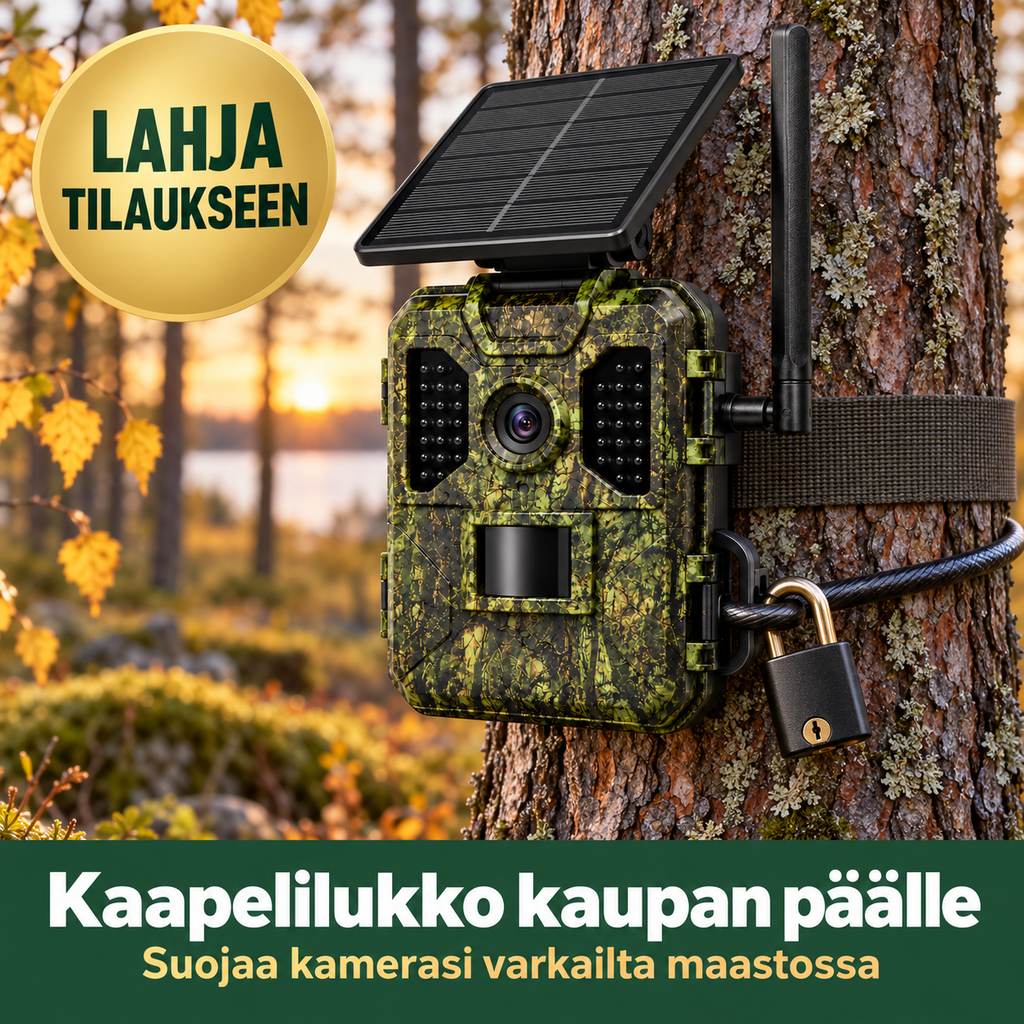 Lahja: kaapelilukko