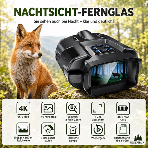 4K-Nachtsichtfernglas – bis zu 12 Stunden Akkulaufzeit – 2