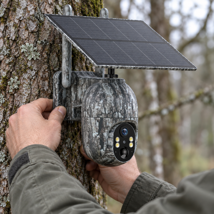 Kääntyvä 4G-aurinkokamera – 2,5K valokuvat