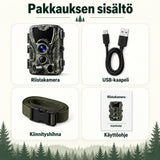 Riistakamera 20 MP LCD-näytöllä – aikaleima, lämpötila ja kuun vaihe